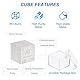 PATIKIL Aluminiumwürfel Metall Element Hochdichter Block Reines Periodensystem Element Würfel Magnesium Block für Elementsammlungen Experiment, 1 Zoll