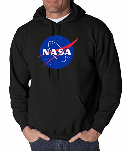 Pateel NASA Meatball Logo Hooded Sweatshirt Space Shuttle Rocket Science Geek (Small, Black) Pateel NASA Meatball Logo Hooded Sweatshirt Space Shuttle Rocket Science Geek (Small, Black)