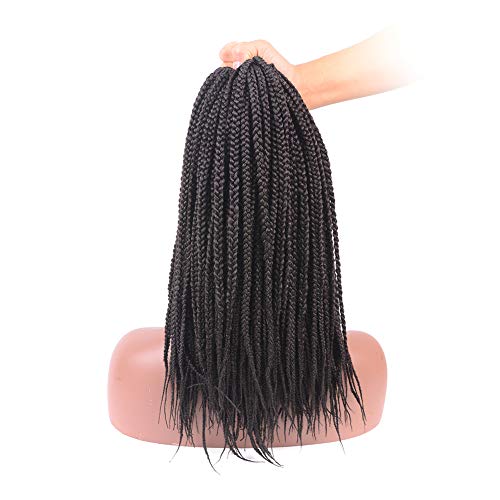 ToyoTress 7Packs/Lot 14Inch Box Braids Crochet Hair Crochet Box Braids Hair Synthetic Hair Braiding Hair Extensions For Black Women(14 Inch,#4)