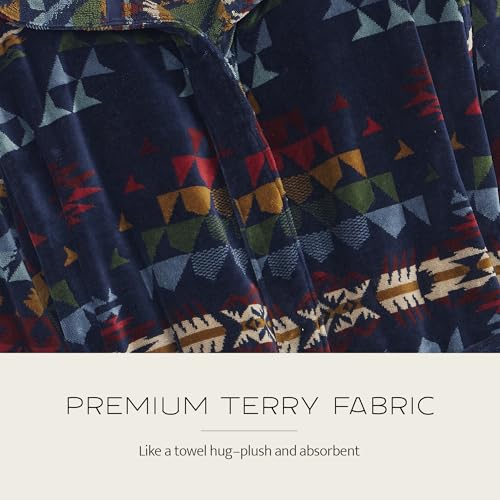 Pendleton Men's Robe, 100% Cotton, Unisex Bathrobe, Washable3