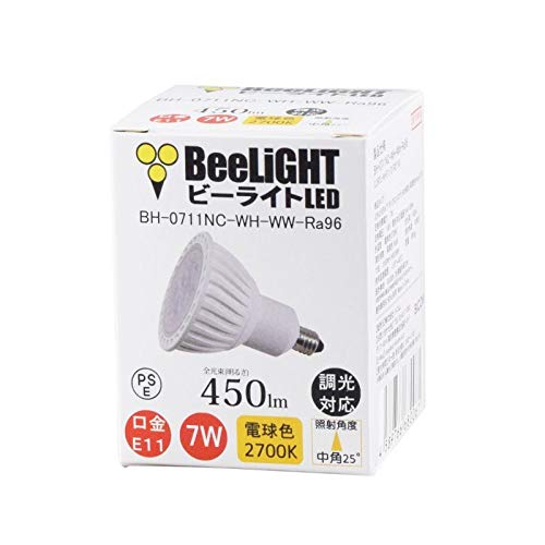 Amazon | BeeLIGHT LED電球 E11 7W 調光器対応 JDRφ50タイプ 電球色