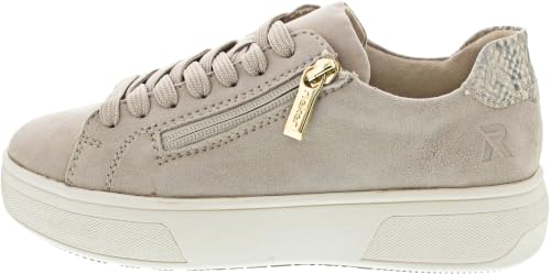 Rieker sneaker beige pour flâner en ville avec un style décontracté chic