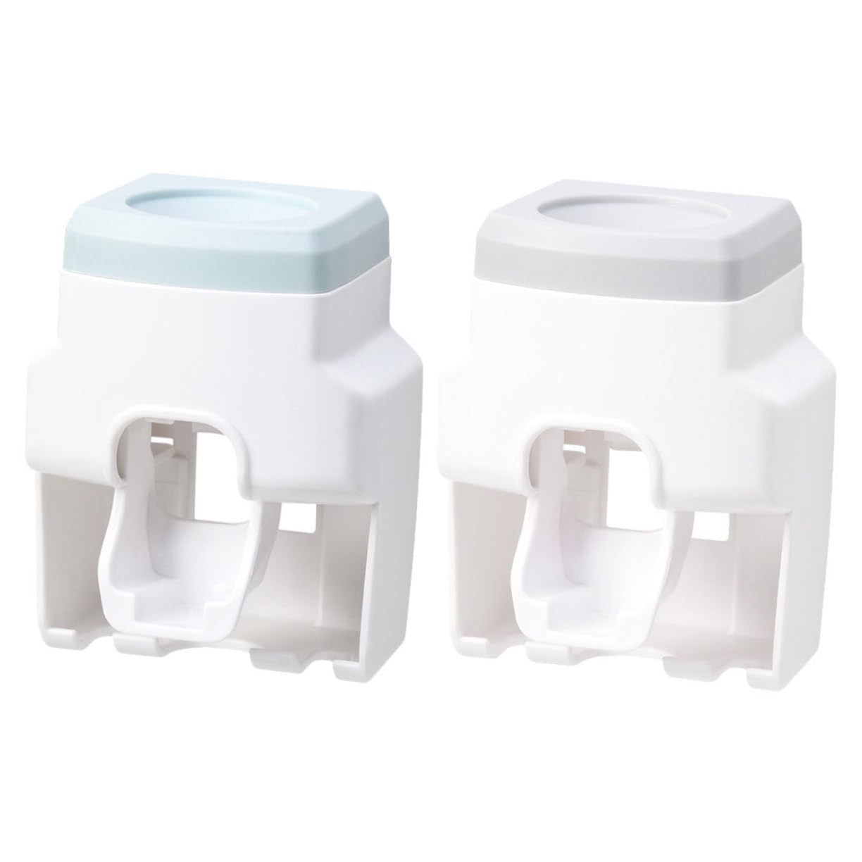 Porte-brosse à dents mural sans perçage 2 Pcs et distributeur pour rangement de salle de bain