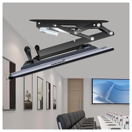 tv deckenhalterung elektrisch, 32-70 Zoll Deckenhalterung für Fernseher Mit Fernbedienung Und Schaltersteuerung, tv Lift elektrisch bis 45 kg mit max VESA 600x400 mm (32-70 Zoll)