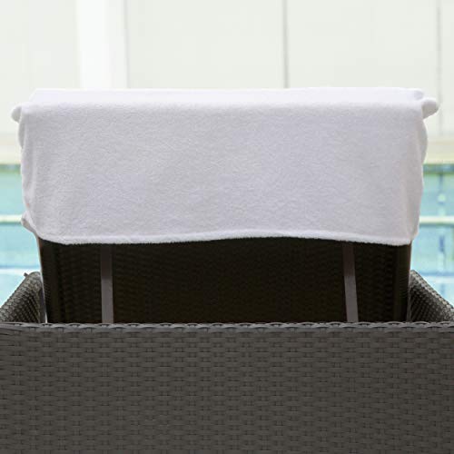 Funda para silla de salón de algodón con monogramas y letras personalizadas 4