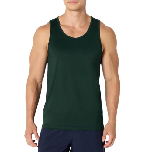 Image of Amazon Essentials Men's Quick Dry Tech Stretch Active Sleeveless Gym Tank Top Workout Shirt
