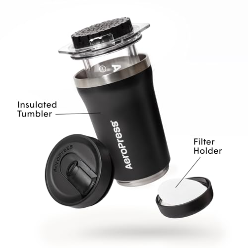 Image of AeroPress Go Plus Portable Coffee Maker Kit, Black