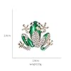 YAHOYA Mode de Luxe Femmes Strass Broche Grenouille Animal Élégant Cristal Émail Pin Broches pour Femmes Accessoires Bonnes épingles Cadeaux #4