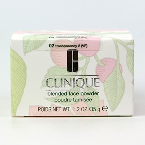 Clinique Blended Face Powder Plus Brush, No. 02 Transparency, 1.2 Ounce #TOP3