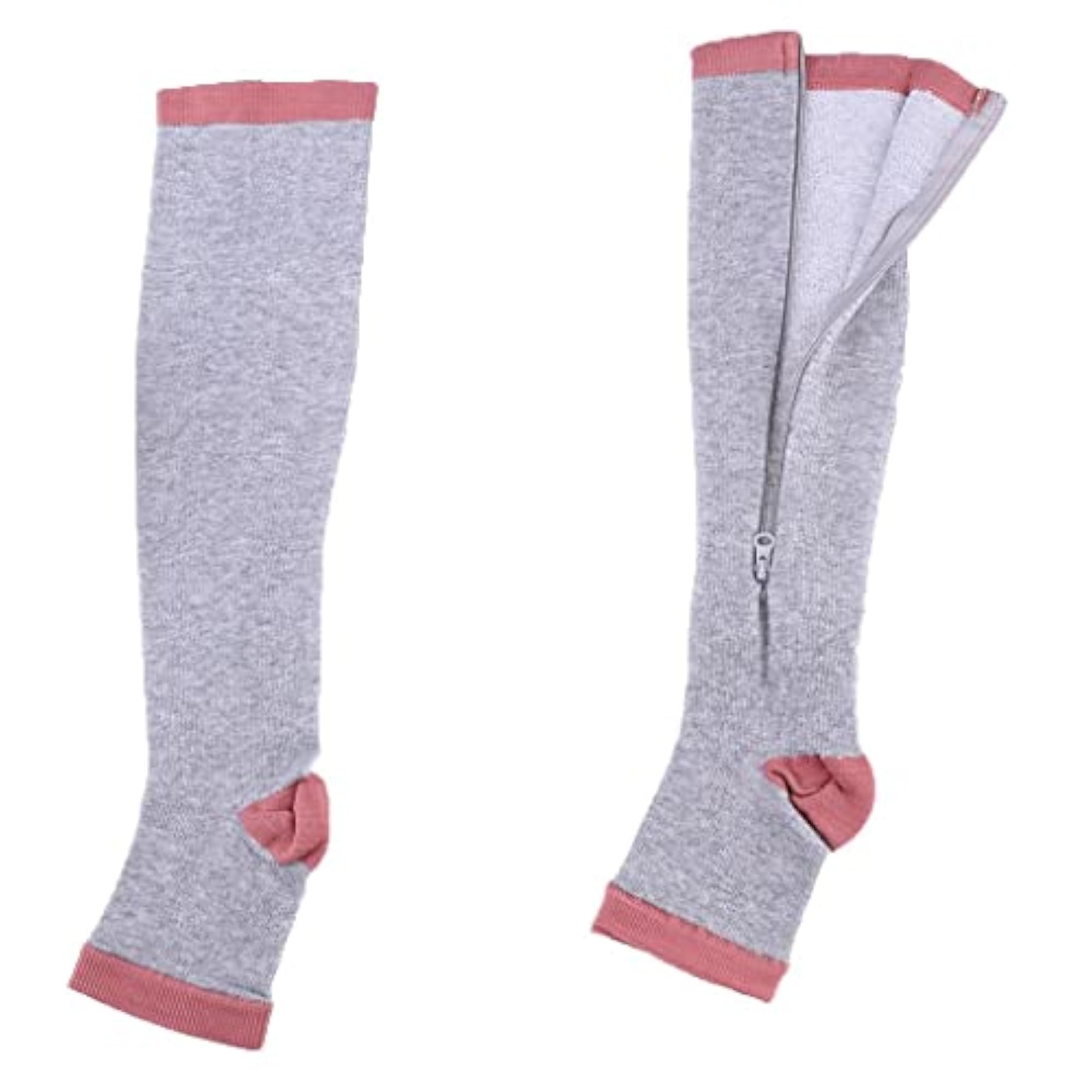 Compression Socks with Zip Leg Support