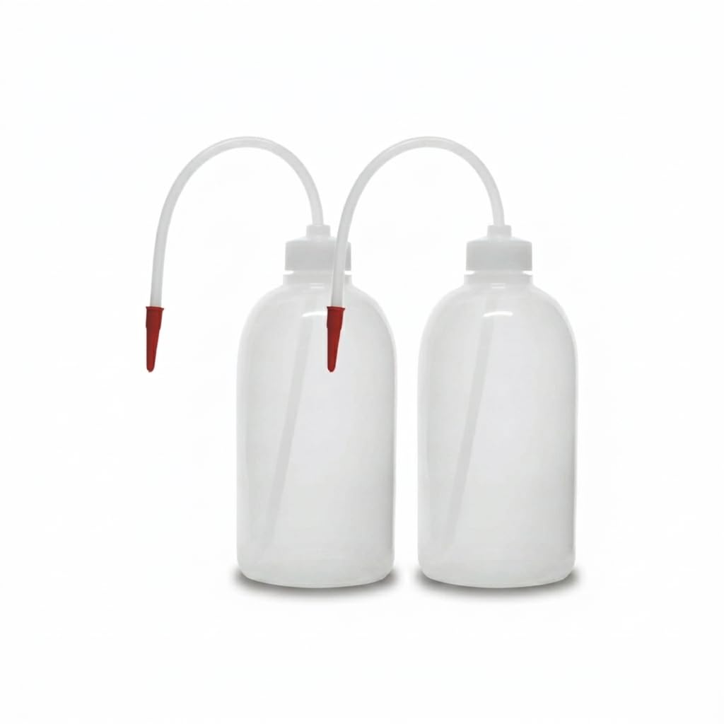 AG-JARS Polypropylene Wash Bottle 250ml Set Of 2 Flexible Dropper Tube For Chemistry Cosmetic Home Use-image-34
