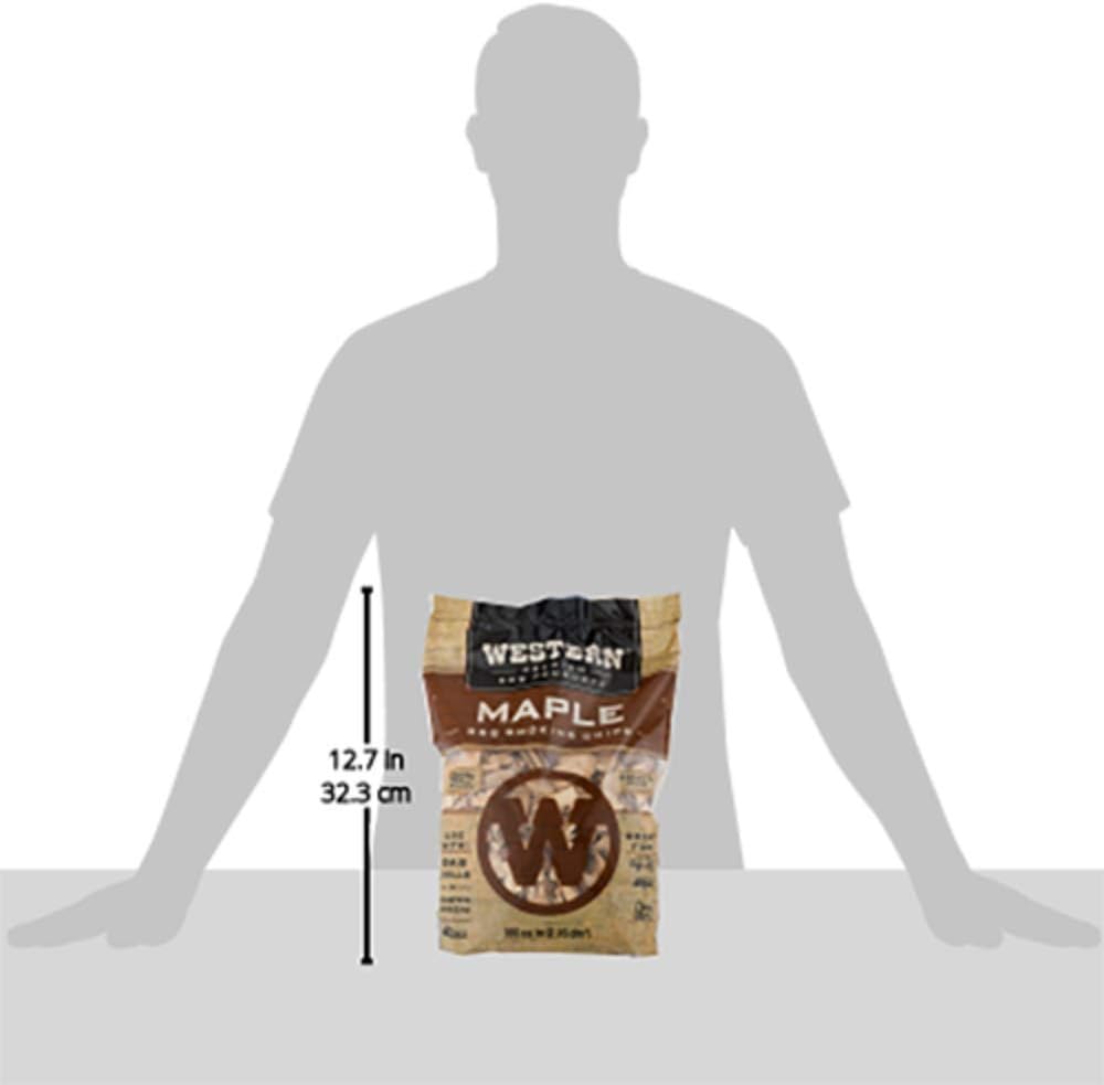 Western Premium BBQ Products Maple BBQ Smoking Chips, 180 cu in : Smoker Chips : Patio, Lawn & Garden