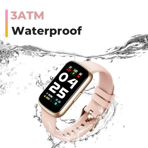 Image of Smart Watch for Women, Fitness Tracker Watch with Heart Rate SpO2 Sleep Monitor, Pedometer, 3ATM Waterproof, Multiple Sports, Notification, Activity Tracker for iOS Android (Pink)