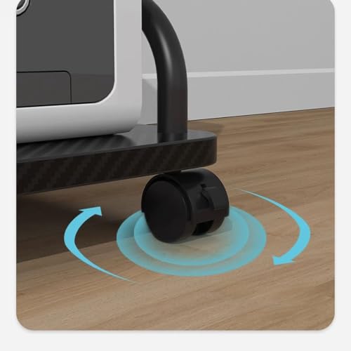 Soporte para CPU con bandeja de almacenamiento ampliada y sistema de polea para escritorio miniatura 3