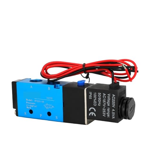 Électrovanne 5/2 monostable 4V310-08 haute précision avec bobine AC220V robuste - 6
