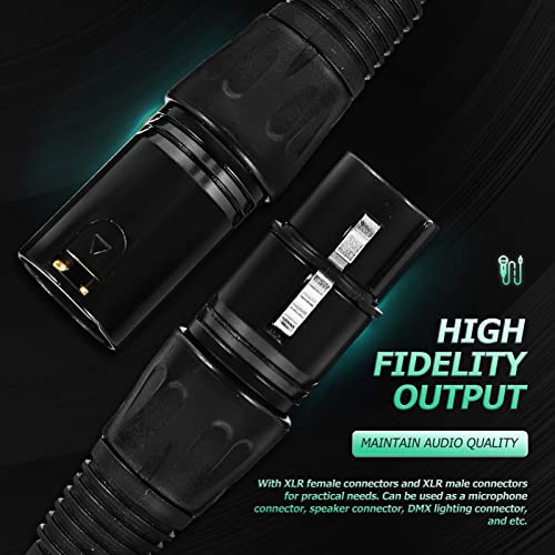 Conectores de cable de micrófono XLR de 3 contactos con diseño robusto para estudio DOITOOL 7