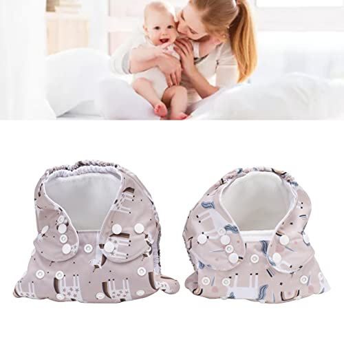 Miniatura 2 de Pañales De Bolsillo, 2 Uds. De Pañales De Tela Para Bebé, Reutilizables, Lavables, De Talla Única, Elásticos, Transpirables, Cubierta De Pañal De Tela Para Recién Nacido