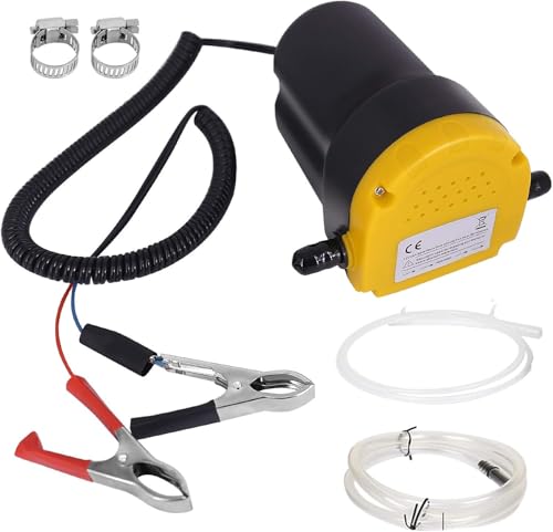 Upgrade Oil Change Pump Extractor, 12V 60W Motor Oil Diesel Fluid Transfer Pump Quick Oil Extractor Pump Scavenge Suction for Car Boat Motorbike Tractor Truck RV ATV