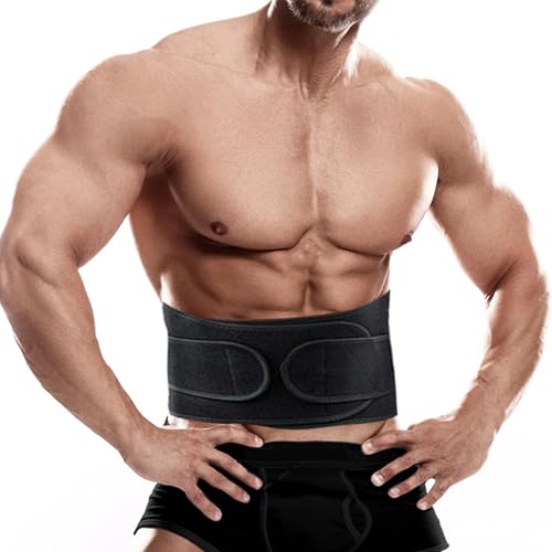 FEimaX Faja Reductora Adelgazante de Neopreno para Hombre y Mujer, Cinturón de Sudor Ajustable para Adelgazar y Quema Grasa, Cintura Lumbar y Abdomen para Deporte, Correr y Fitness (M)