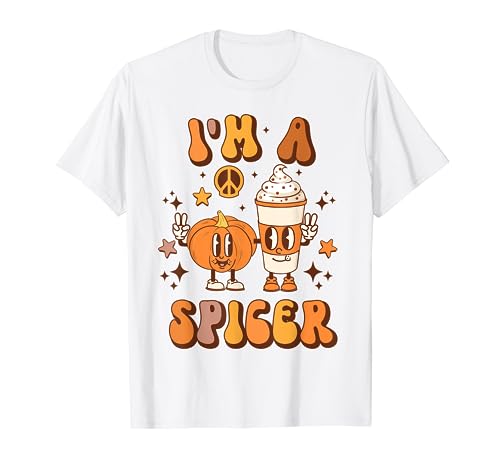 Groovy Pumpkin Spice, 70's Hippie Pumpkin Latte Camiseta