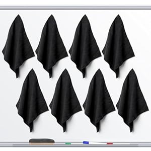 Ira Pollitt 8 Pieces Magnetic Cleaning Cloth Dry Erasers Microfiber Dry Erase Erasers Reusable Microfiber Cloth Eraser for White Boards, Multipurpose Cleaning Cloths for Office,School 12 x 12 inch