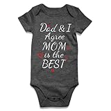 UNIFACO Baby Funny Clothes I Love My Daddy and Mommy Infant Romper 3-6 Months Clothes Mom To Be Gifts New Parents Gifts for Couples