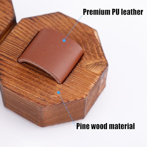 NQEUEPN Sonnenbrillen Organizer, Holz Sonnenbrillenhalter Organizer 8 Hängeringe Sonnenbrillenhalter wandmontierter Brillenhalter Sonnenbrillen Präsentationsständer für Zuhause Büro Dekoration