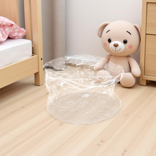 Funda para sofá puff infantil transparente LIFKOME de 55x30 cm con cremallera 7