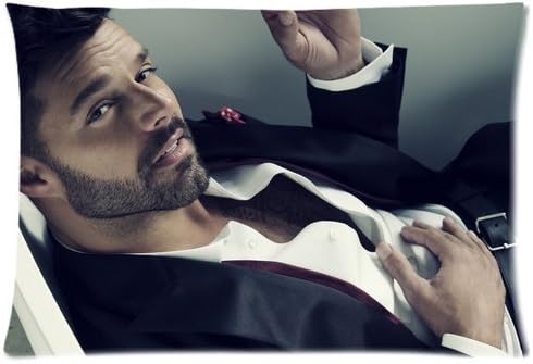 Ricky Martin Custom Zippered Rectangle Pillowcase Pillow Case Covers Standard Size 20x30 (Twin sides)