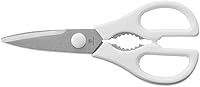 WÜSTHOF Gourmet White Kitchen Shears - Precision Forged, Razor-Sharp Multi-Purpose Shears for Herbs, Chicken & More