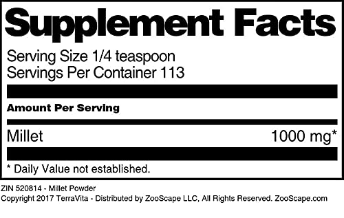 Miniatura 3 de Mijo en polvo (4 oz, ZIN 520814)