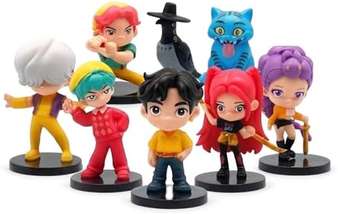 10Pcs K-pop Cartoon Action Figures Set, Cute Collectible Figurine...