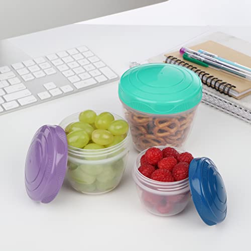 Sistema To Go Collection Snack 'N' Nest Food Storage Container, Color Received May Vary, Set Of 3, 150 Ml, 305 Ml, 520 Ml #TOP2