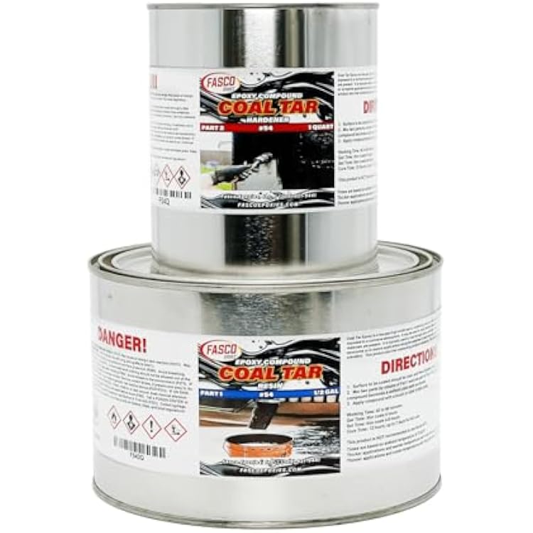 Fasco Epoxies #54 - Coal Tar Epoxy - 1.5 Gallon Kit