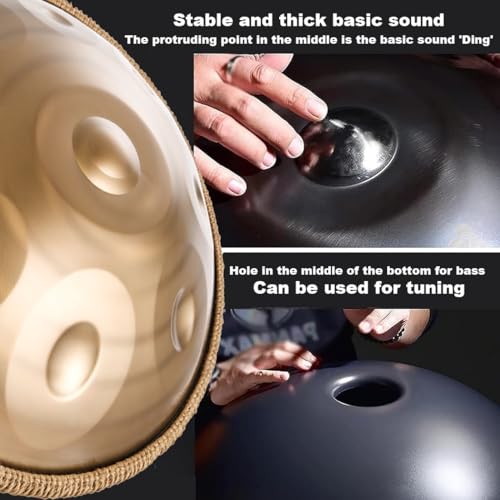 Handpan Drum Instrumento Profesional 10 Notas 440Hz miniatura 3