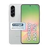 Samsung Galaxy A56 5G, Smartphone con Funzioni intelligenti, 3 anni di Garanzia del produttore, Display Super AMOLED 6.7”, 8GB RAM, 256GB, 5.000 mAh, IP67, Awesome Lightgray [Versione Italiana]