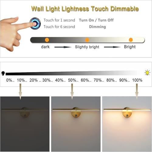 Lámpara de lectura regulable para pared que soluciona la falta de espacio en la mesa 2