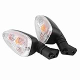 Terisass Blinkerleuchten, 1 Paar, wasserdichte LED-Motorrad-Blinker, Glühbirnen, Linse, 12 V,...