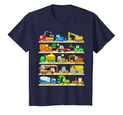 Engins de Chantier Camions Pelles Pelleteuse Chargeuse Bebe T-Shirt