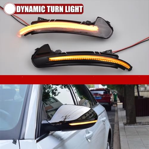 Luz intermitente de espejo retrovisor para S6 2013-2017 impermeable 4