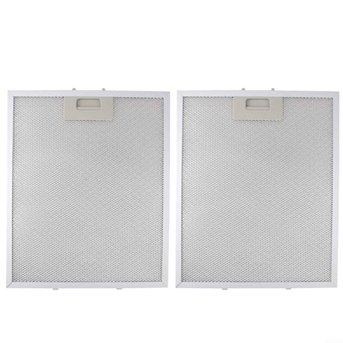 Sileduove for 2 x Kitchen Exhaust Grease Filter for Cooker Hood, Metal Grease Filter, 350 x 240 x 9 mm, Metal Replacement Filter, Aluminium Grease Filter, Replacement Filter