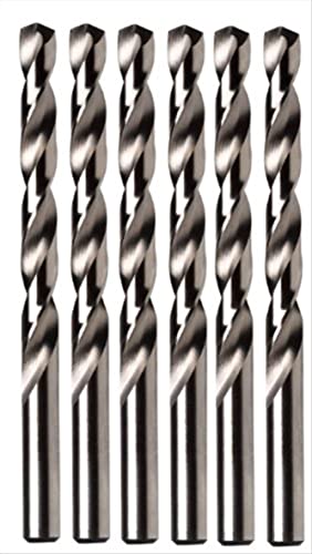 IRWIN Tools 63124 3/8-Inch Cobalt 135-Degree Jobber Length Drill Bit, Pack of 6