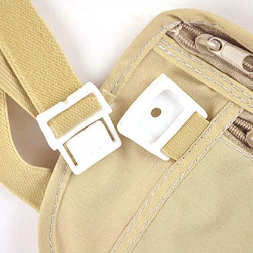 Ranuw Sac banane de voyage antivol invisible pour téléphone, passeport, espèces, portefeuille de voyage caché, petit portefeuille de voyage avec sangle pour homme et femme, pochette pour argent, kaki – vue 5