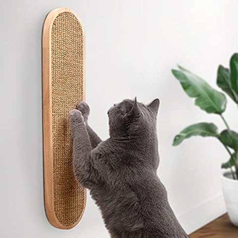 7 Ruby Road Wall Mounted Cat Scratcher - Indoor Cat Scratching Board Cat Vertical Cat Scratcher for Wall - Cat Scratch Pad Scratching Post for Indoor Cat Wall Mounted - Cat Wall Furniture Scratch Cover