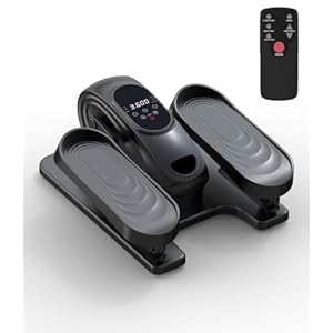 Mini Ellipsentrainer Untertisch, Klappbar Crosstrainer für Zuhause, 15 Stufen & 12 Programme, 