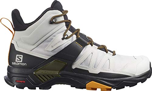 Image of Salomon Men's X Ultra 4 MID GTX Hiking Shoe, Lunar Rock /Magnet /Butterscotch, 9