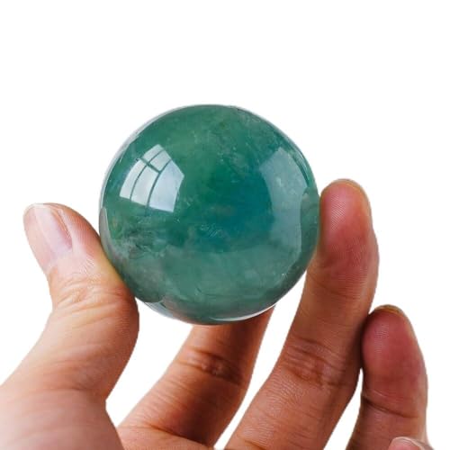 Fluorite verte en boule de cristal de quartz pour ornement maison