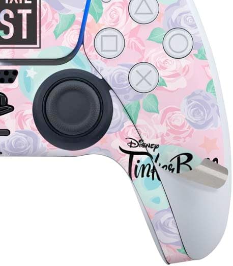 Skinit Decal Gaming Skin Compatible with PS5 Bundle - Officially Licensed Disney Tinker Bell Love Trust and Pixie Dust Design