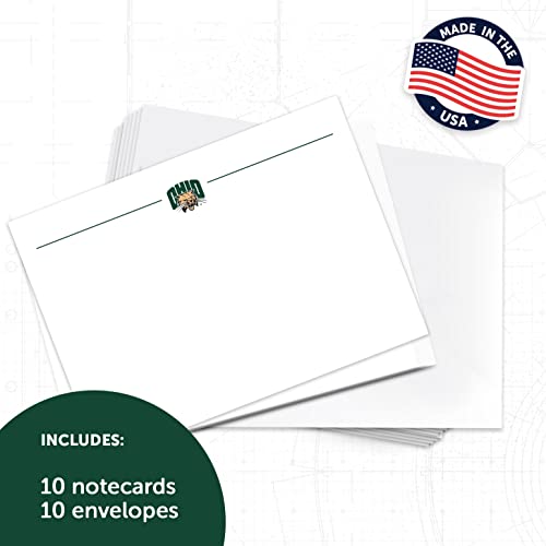 Image of Desert Cactus Ohio University Notecards 10 Pack Stationery Cardstock Bobcats Includes Envelopes Memo Party Thank You (Notecard 1a)