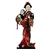 HEALLILY Giapponese Kimono Geisha Bambola Asiatico Kimono Bambola da Collezione Figurina Kokeshi Modello di Bambola Geisha Dancing Dancing Artigianato Ornamento Decorazione della